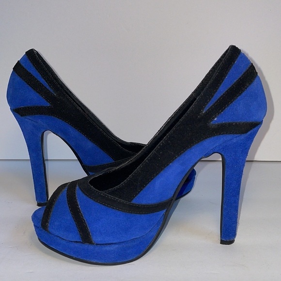 MARCO SANTI blue cobalt Virginia heels pumps in women’s 5.5M - Picture 12 of 14